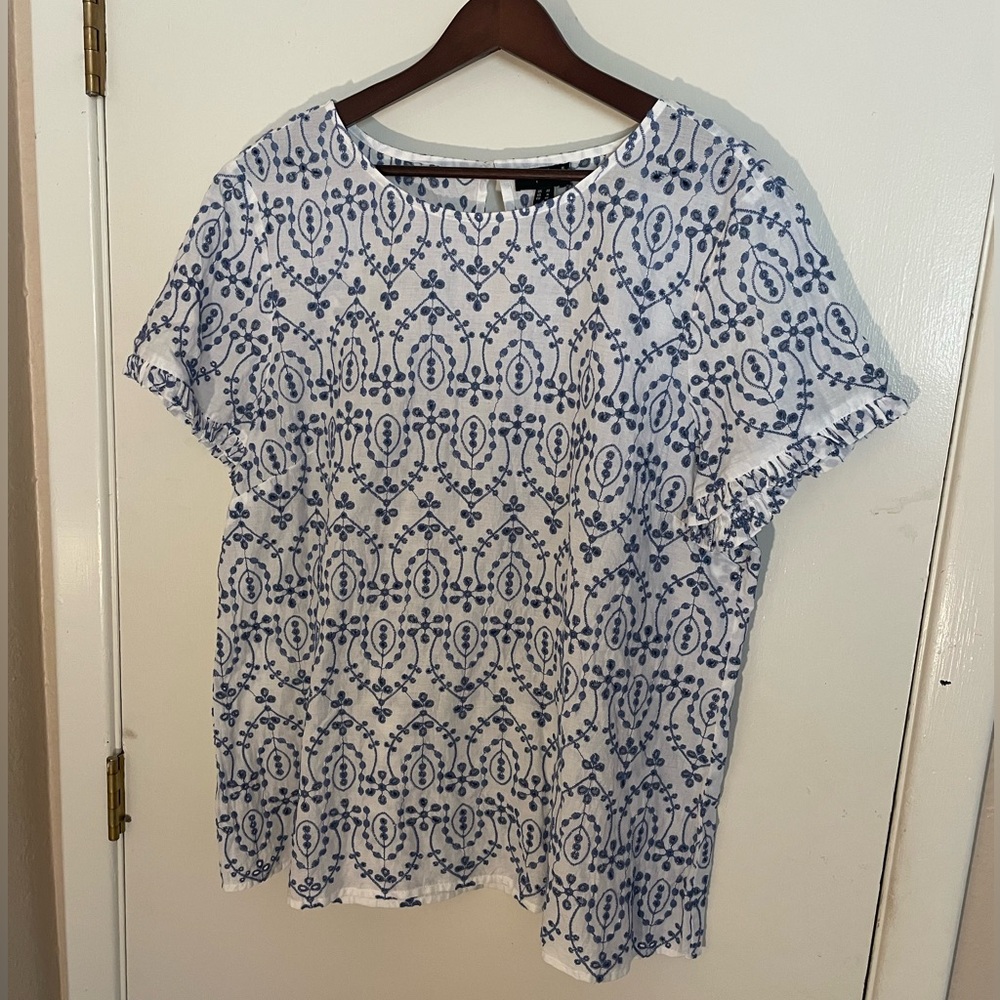 Long Tall Sally Cotton Eyelet Top